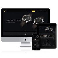 商端大氣dede織夢滾屏黑色調帶視頻企業網站模版(帶手機端)