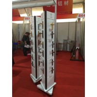 廣東五金配件參展專用展會旋轉三角快裝展架展示材料生產廠家