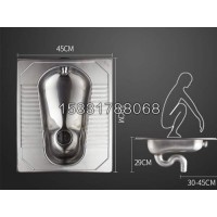 經(jīng)典不銹鋼蹲便 S型返水彎設(shè)計(jì) 防臭不銹鋼蹲便
