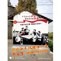 黃石鄉村文化墻彩繪、黃石3D畫立體地面彩繪、黃石店招墻體公司
