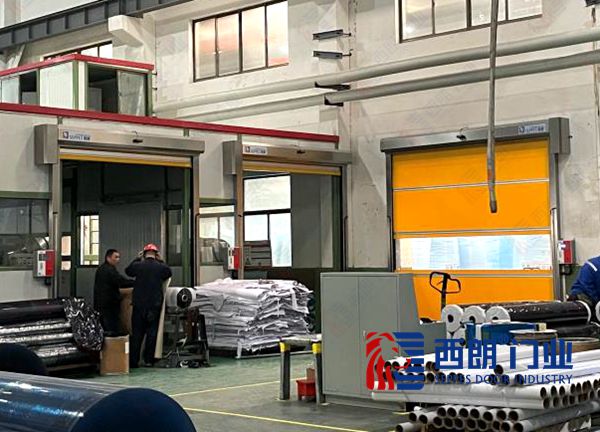 南通不銹鋼框的PVC快速卷簾門