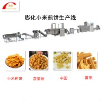 鍋巴油炸食品生產(chǎn)線 油炸小食品生產(chǎn)線