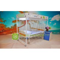 醫(yī)用層流床(單人無(wú)菌室、醫(yī)用百級(jí)無(wú)菌層流床消毒罩)冷軋鋼板經(jīng)濟(jì)款JS-V1