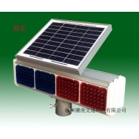 驤虎雙面太陽能爆閃燈 紅藍爆閃警示燈led交通設施廠家