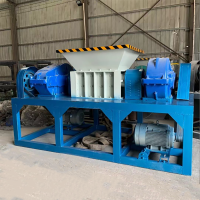 小型萬能雙軸撕碎機 廢鐵易拉罐粉碎機 報廢汽車輪胎撕碎機