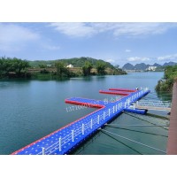 水上塑料浮筒，建設景區(qū)游船碼頭/浮橋棧道/浮動平臺實體廠家