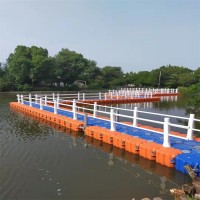觀景碼頭 水上施工浮臺(tái) 游艇泊位 聚乙烯浮筒廠家 可帶施工
